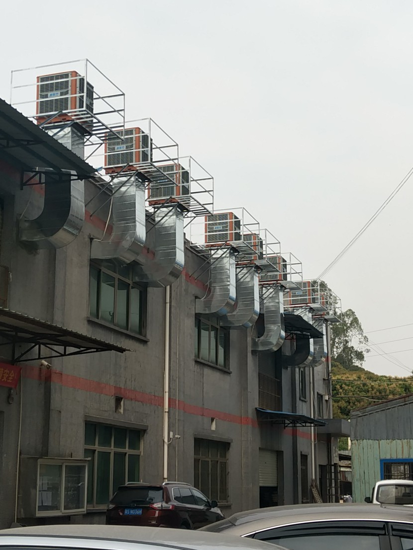 深圳市某打磨車間環(huán)保空調降溫工程