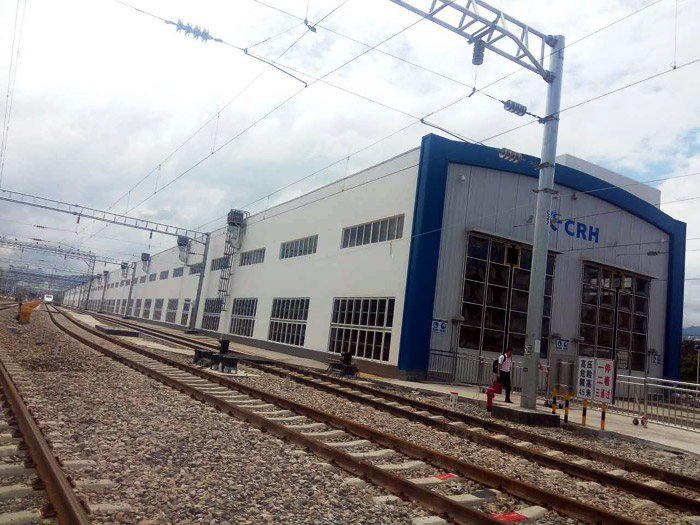 福建上杭火車站安裝潤東方環?？照{工程案例